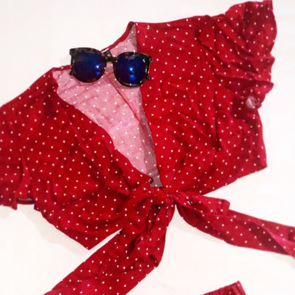 Red polkadot set